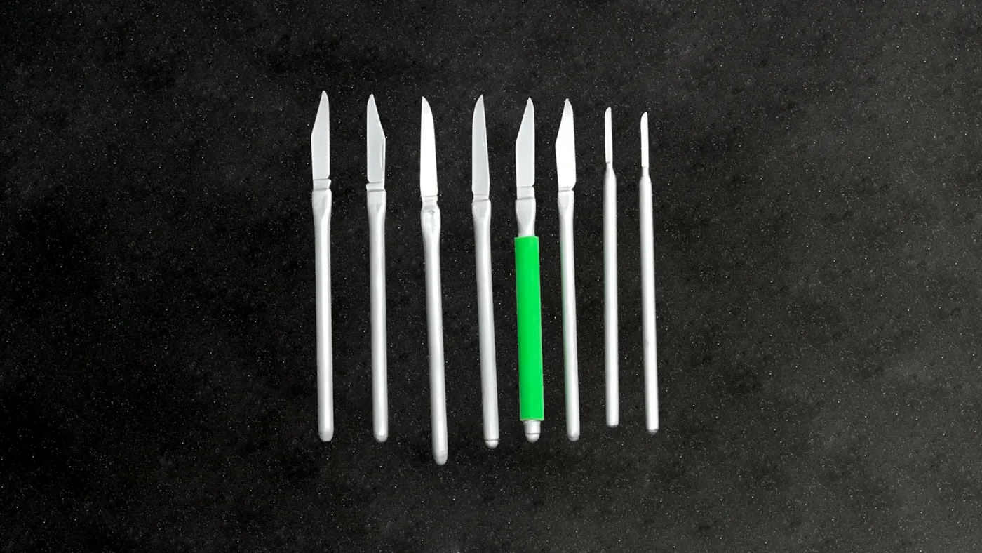 Metal Handle Carving Knife